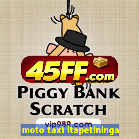 moto taxi itapetininga
